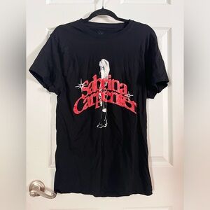 Black Tee with Red Graphic Design